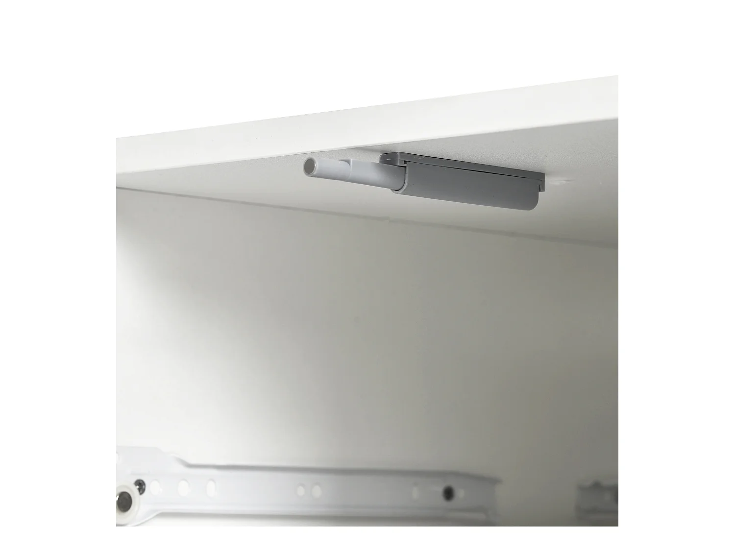 Table basse avec 2 tiroirs et lumières LED - Table basse blanche - pour le salon