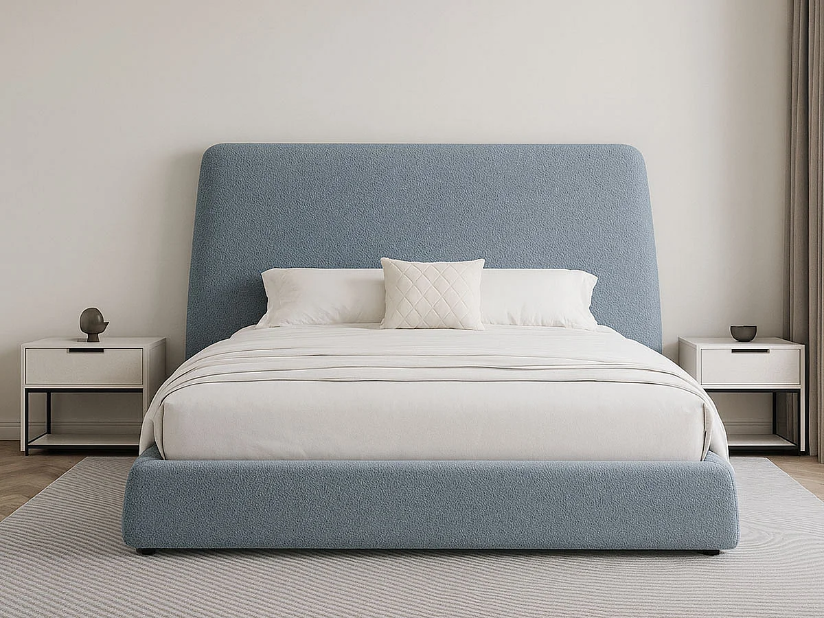 Cama de Casal Teddy (Cinza)(200×160 cm)