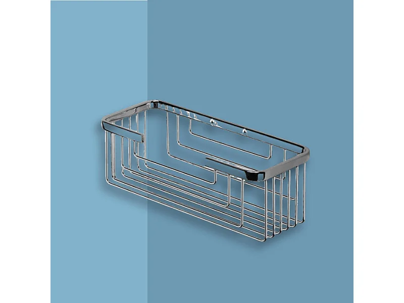 Jabonera doble para ducha "Lucien" en acero inoxidable cm 25x9 10h