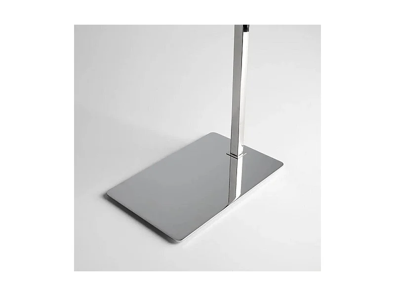 Porte-serviettes 2 bras "Bastien" en métal chromé poli