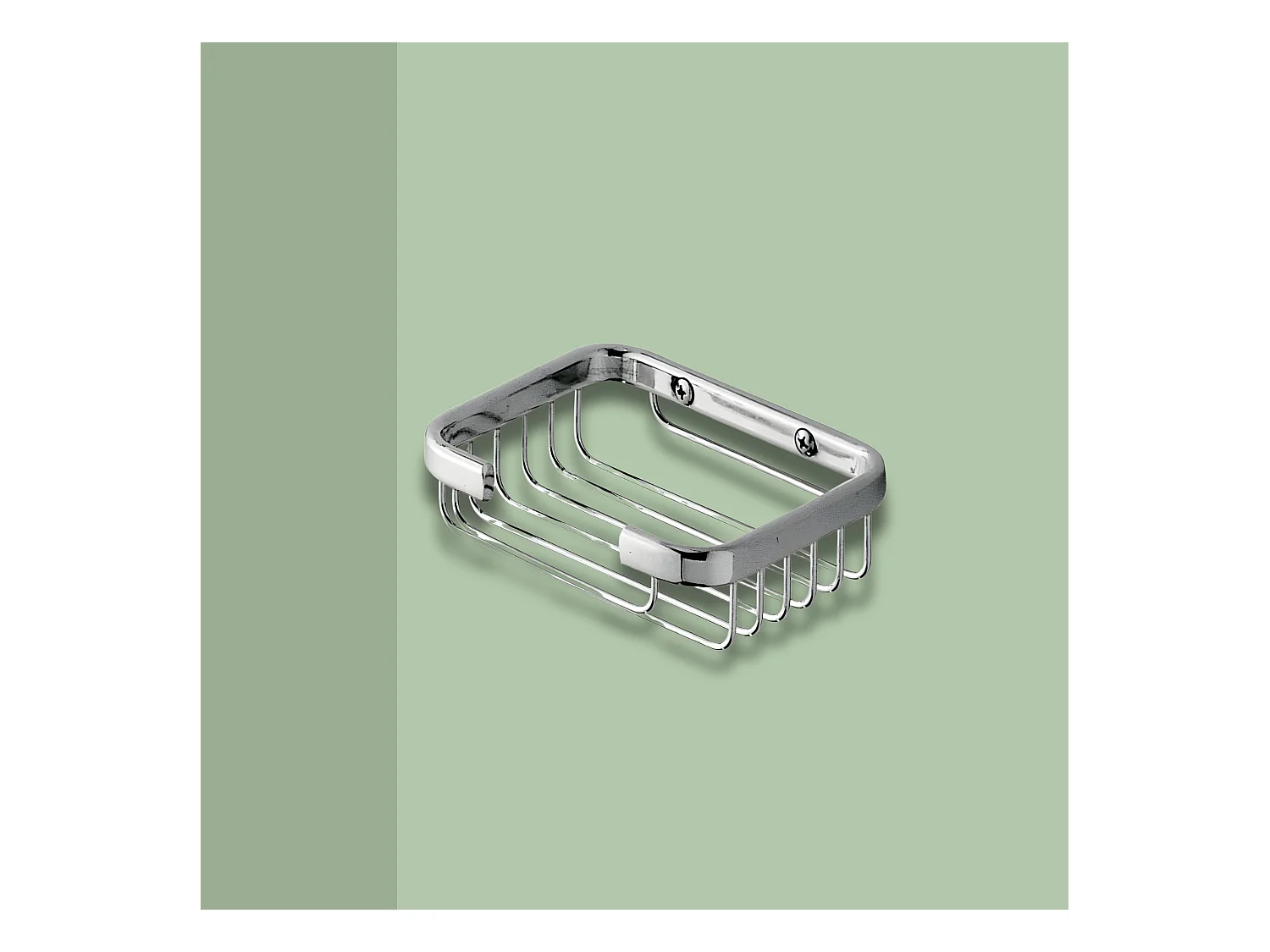 Porte-savon simple pour douche "Théo" en acier inoxydable cm 12,5x10 3,5h