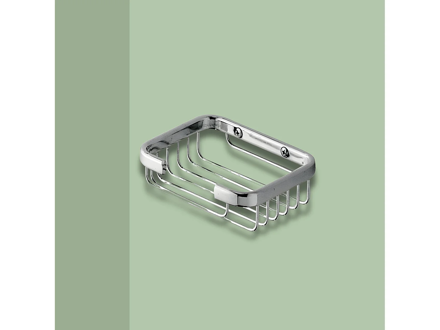 Jabonera individual para ducha "Théo" en acero inoxidable cm 12,5x10 3,5h