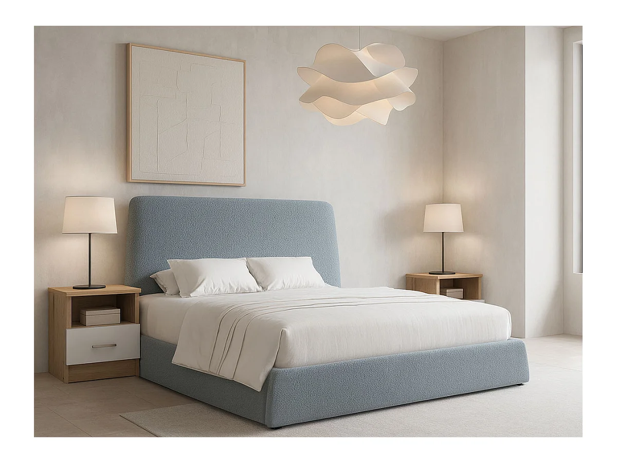 Cama de Casal Teddy (Cinza)(190×140 cm)