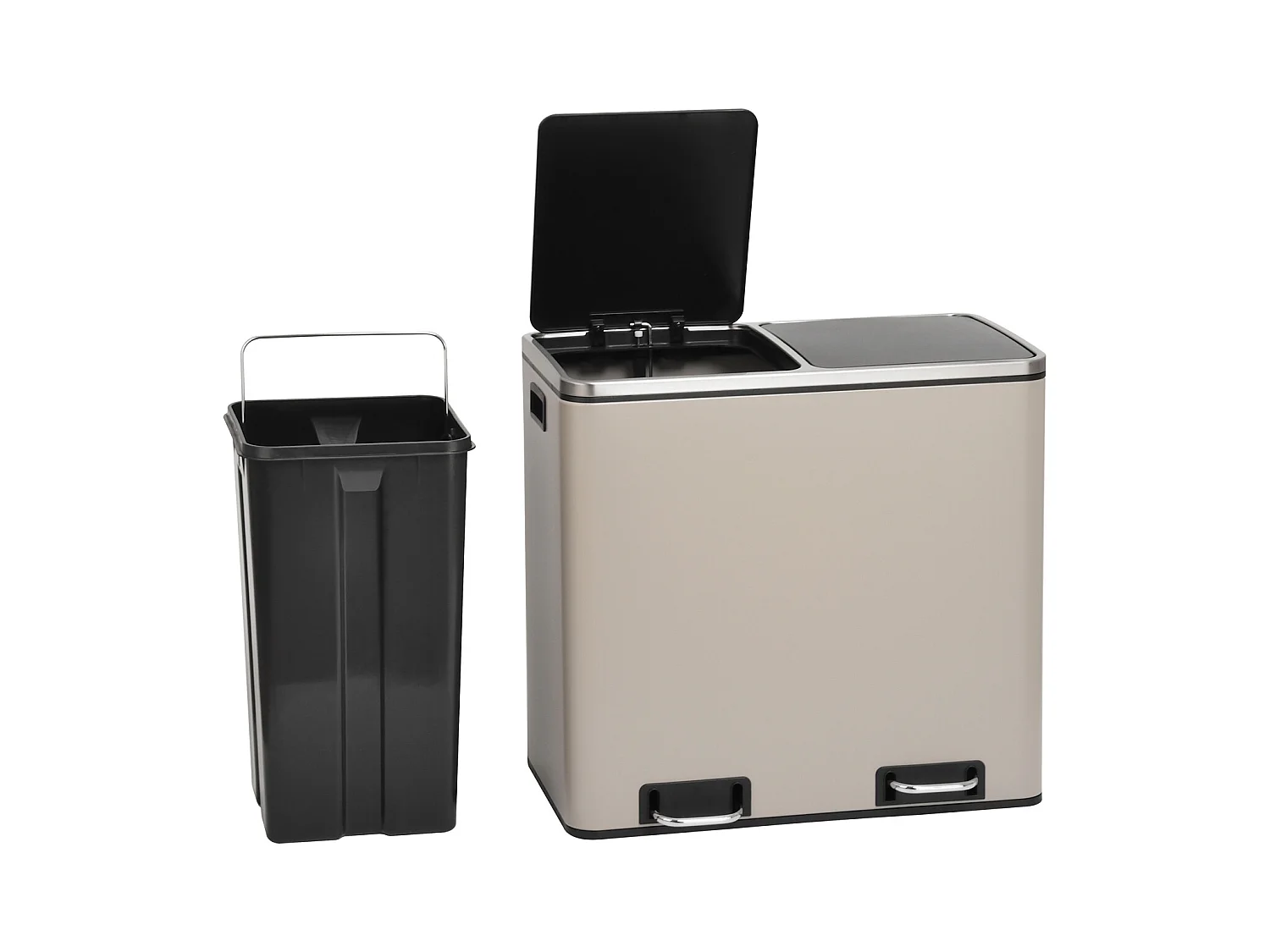 SVITA TM2X24 poubelle 48l taupe