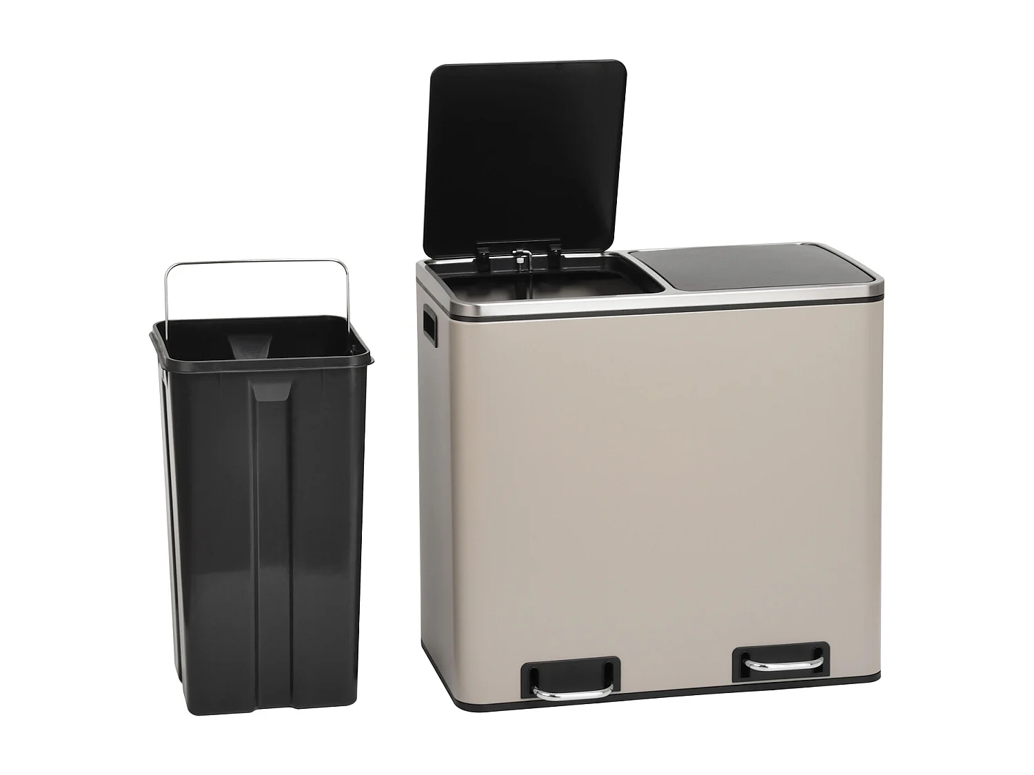 ABFALLEIMER TM2X24 Taupe