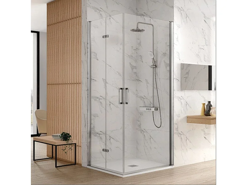 Angular de ducha Puerta Plegable 70 cm + Puerta Abatible NARDI Anclage Puerta Plegable 70 cm Izquierda a partir del 07.01.2026