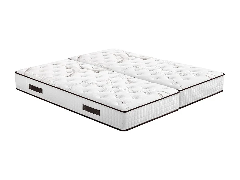 Matelas 2x90x190 Myriade - Mousse - Hauteur 21 cm - 5 zones - Soutien medium