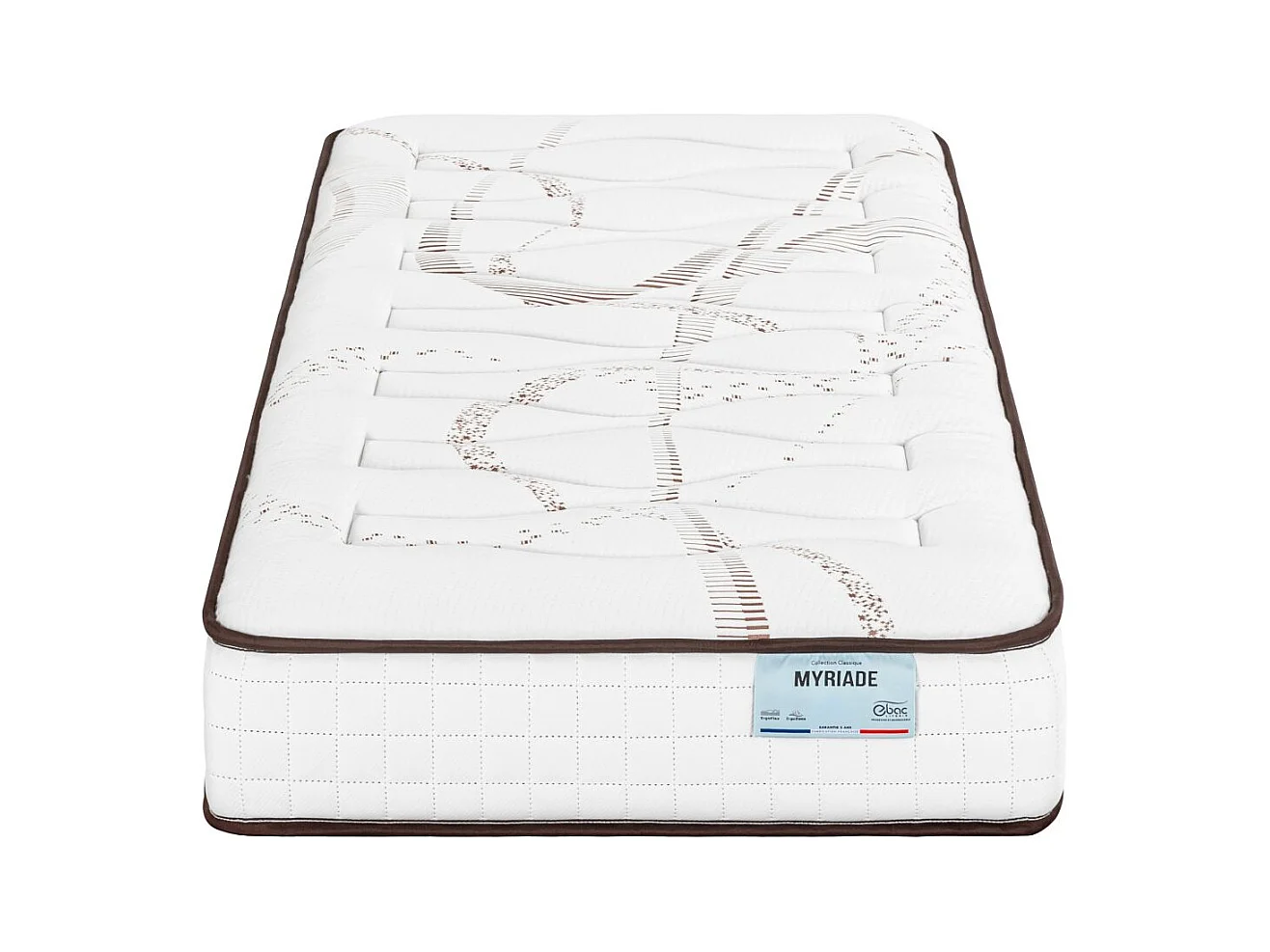 Matelas 90x190 Myriade - Mousse - Hauteur 21 cm - 5 zones - Soutien medium