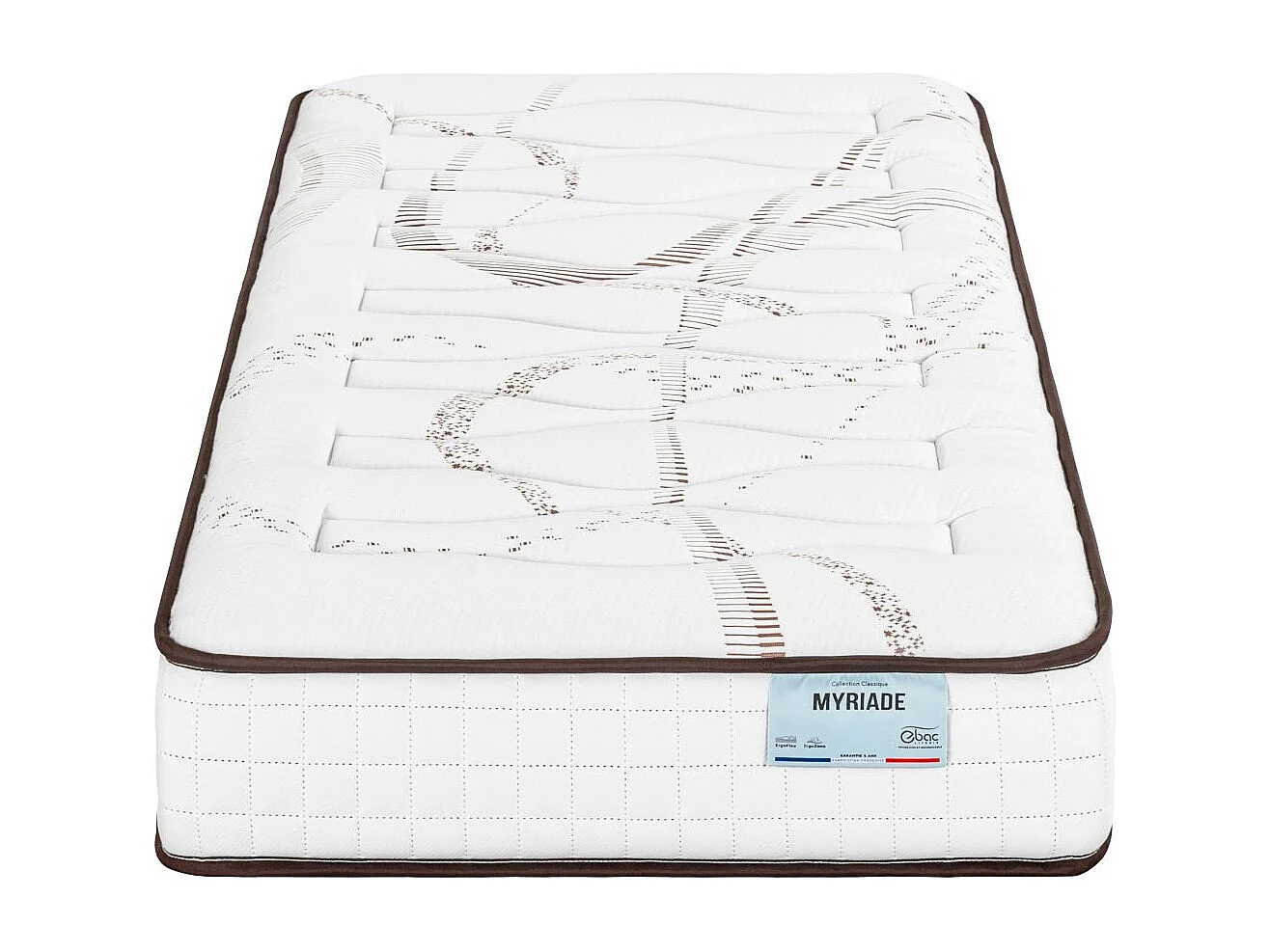 Matelas 90x190 Myriade - Mousse - Hauteur 21 cm - 5 zones - Soutien medium