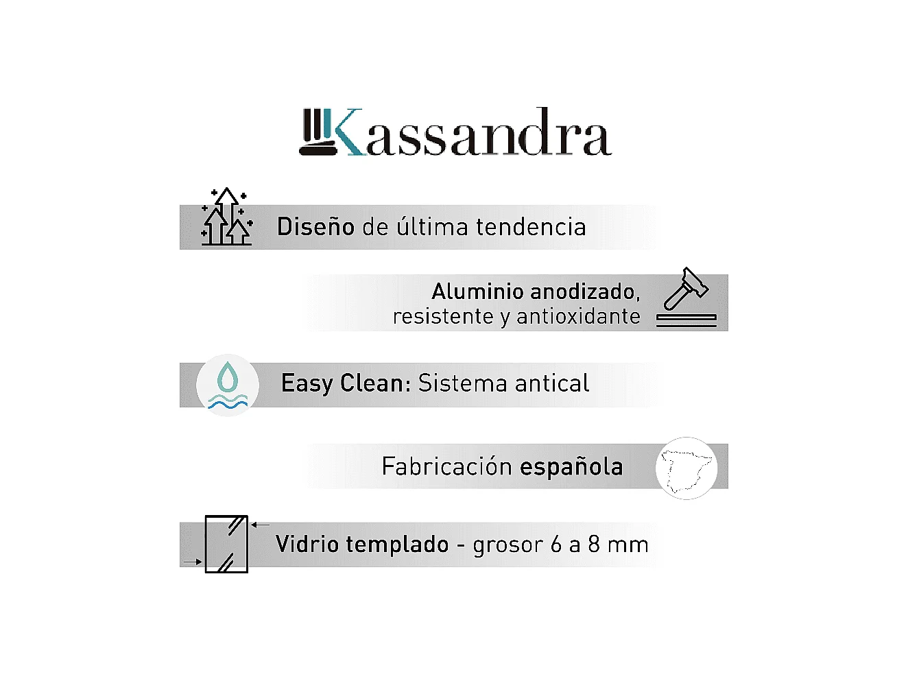 Mampara de ducha esquina Puerta Plegable 90 cm + Puerta Abatible NARDI Anclage Puerta Plegable 90 cm Izquierda
