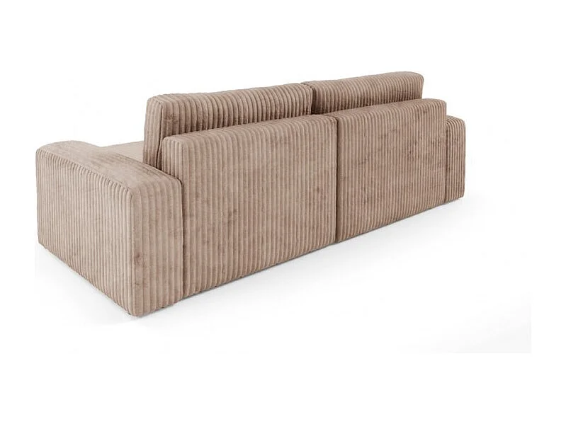 Canapé d'angle convertible BRIGIA en velours côtelé
