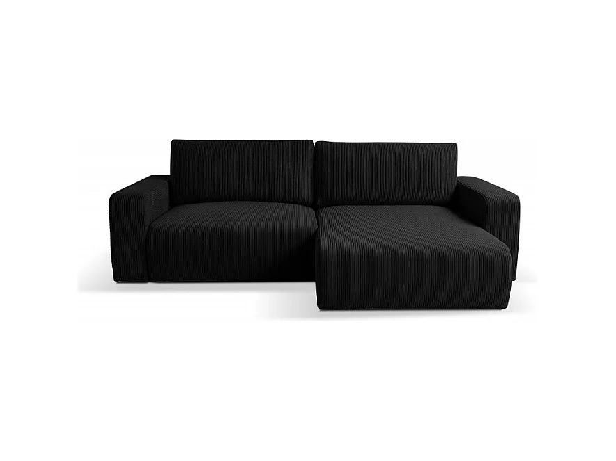 Canapé d’angle convertible GAYAO en velours côtelé