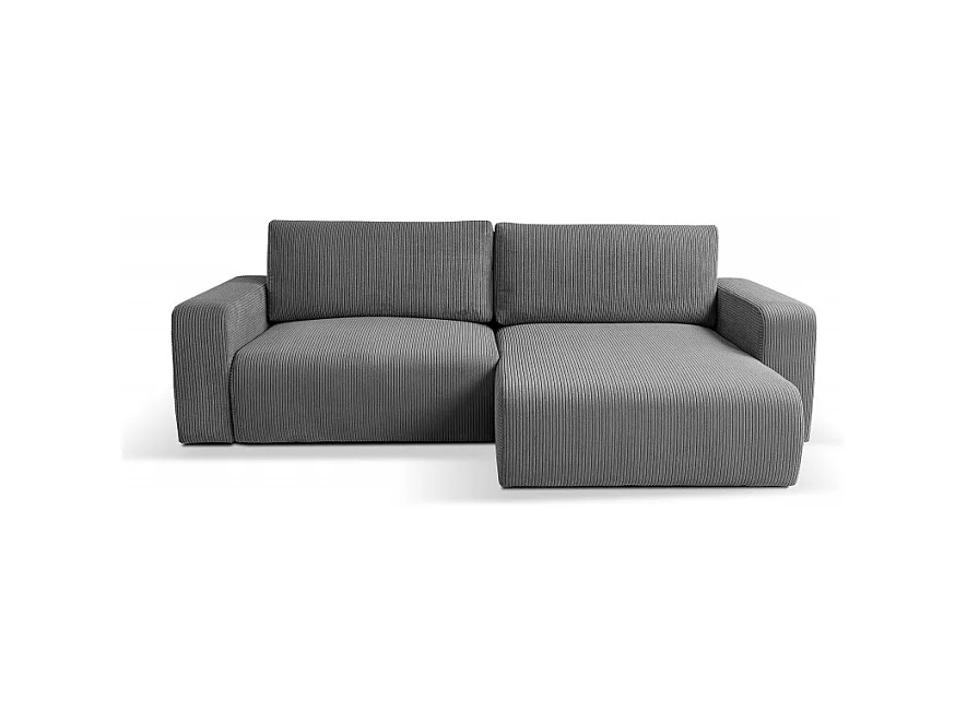 Canapé d’angle convertible GAYAO en velours côtelé