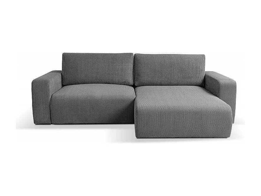 Canapé d’angle convertible GAYAO en velours côtelé