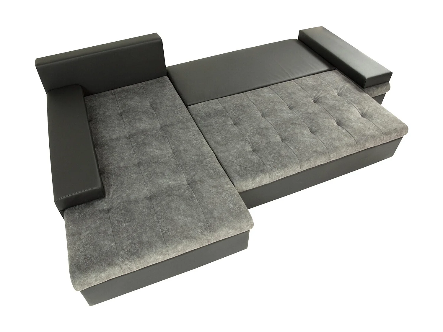 Sofá rinconero Comfivo 121, Verde, Función de descanso, Almacenaje, 274x182x83cm