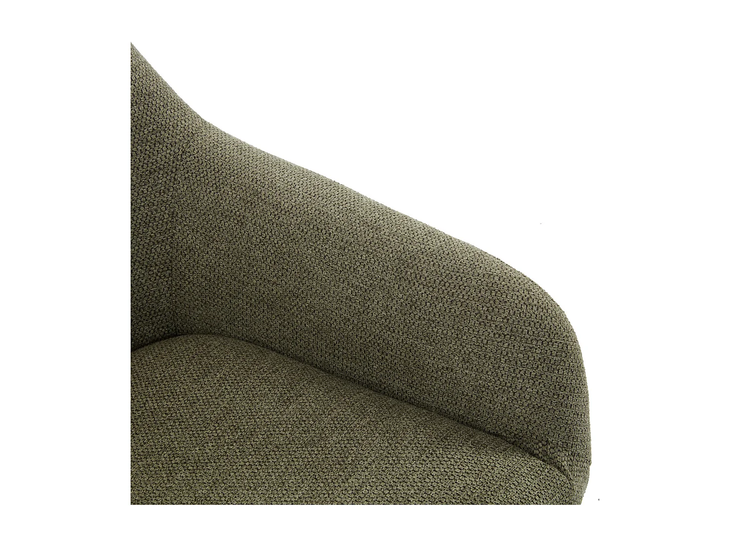 MALMO-Sillón de madera natural y tela Trendy Sauge