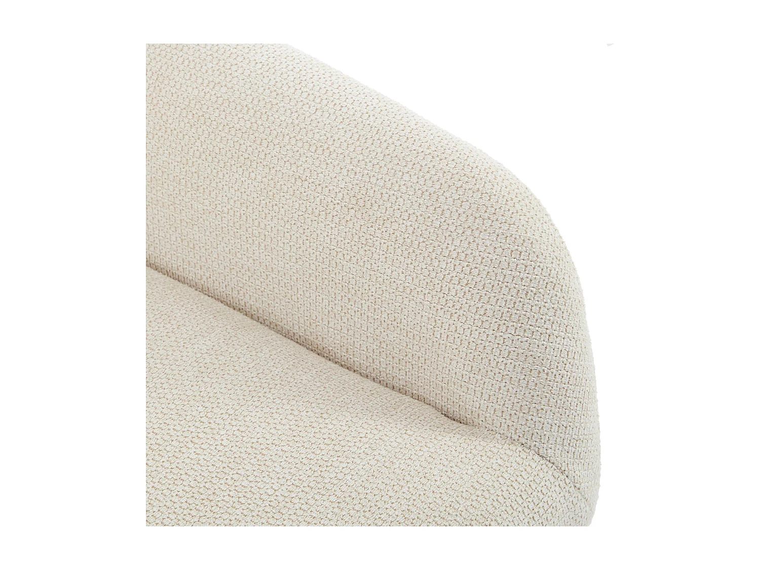 MALMO-Sillón de madera natural y tela Trendy Beige