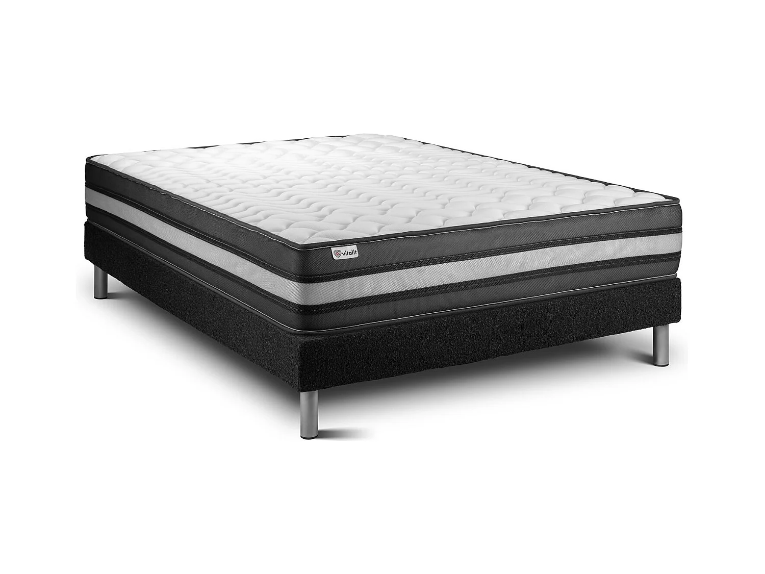 Ensemble Matelas Sommier 150x190 cm - Vital Power Zen