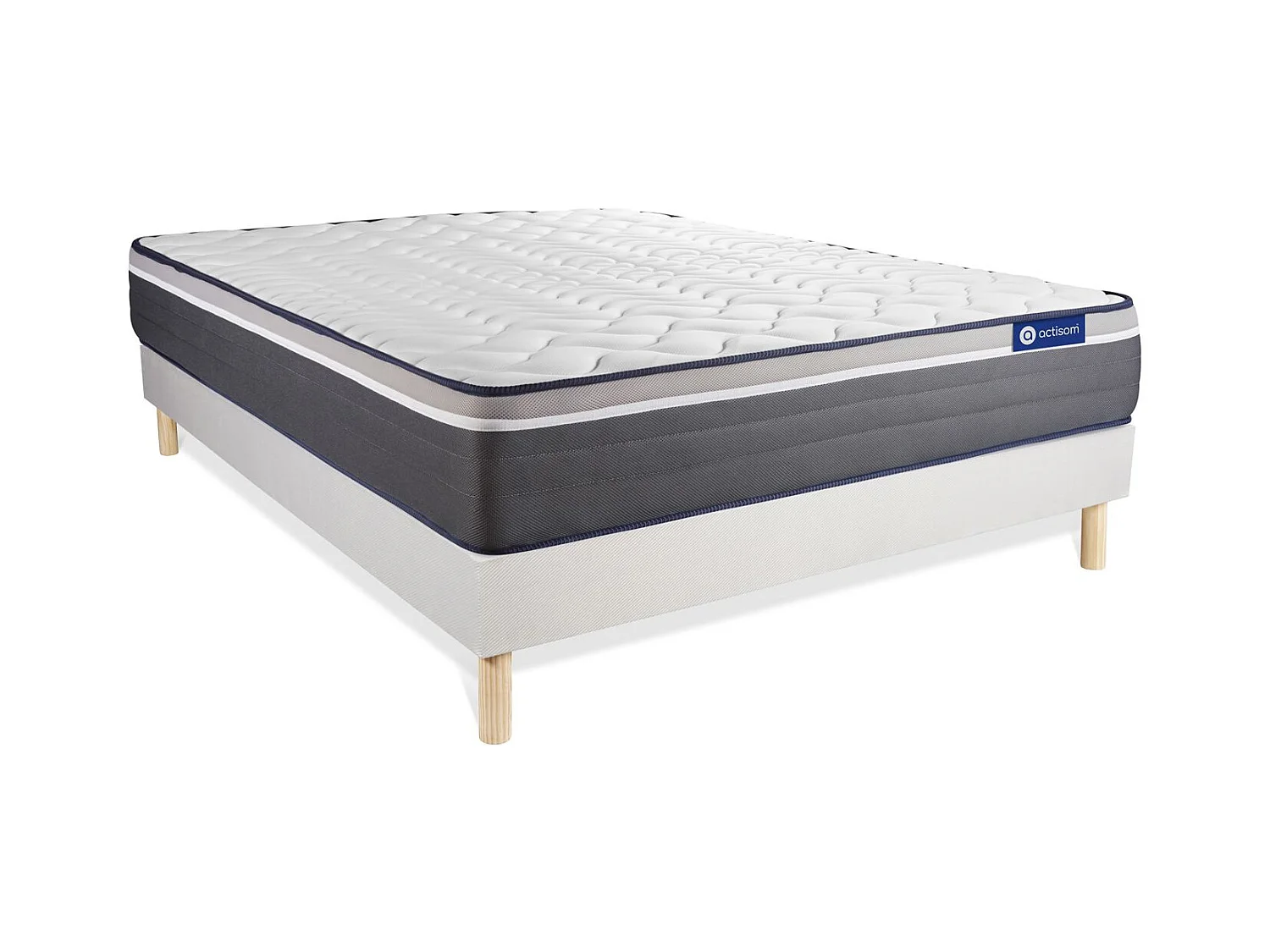 Ensemble Matelas Sommier 150x190 cm - ActiMemo Plus