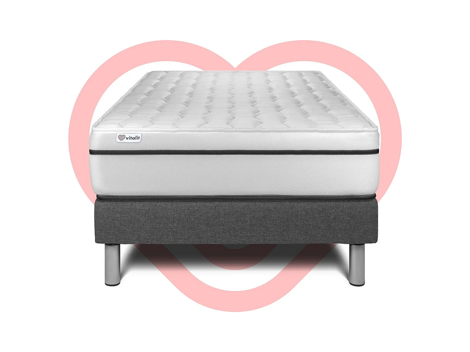 Ensemble Matelas Sommier 120x190 cm - Vital Spa