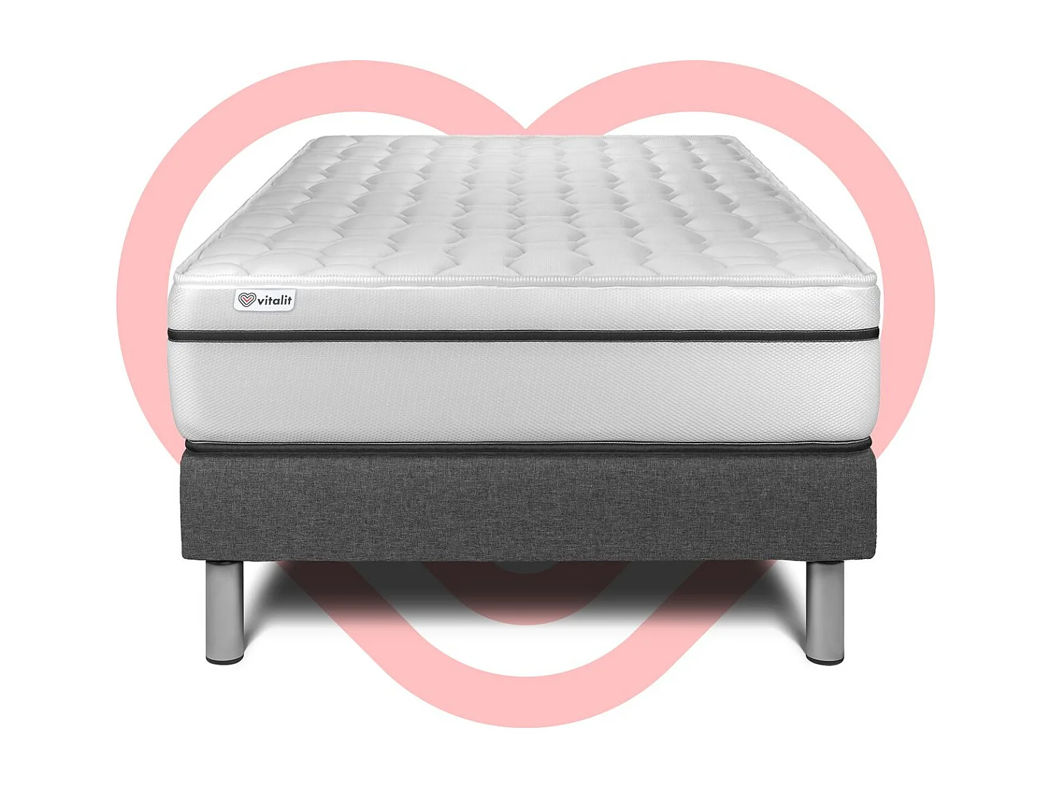 Ensemble Matelas Sommier 120x190 cm - Vital Spa