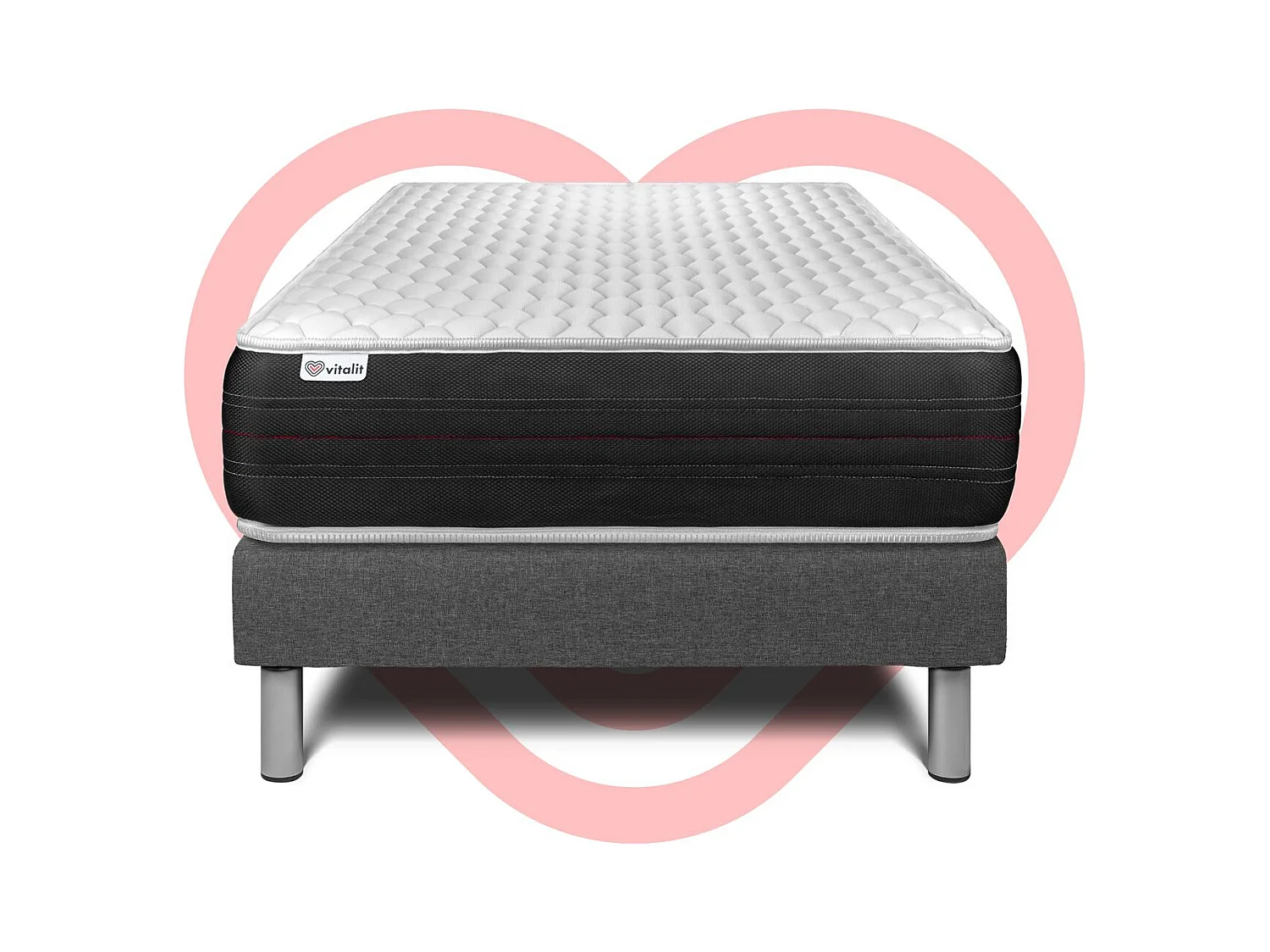 Ensemble Matelas Sommier 120x190 cm - Vitalspring