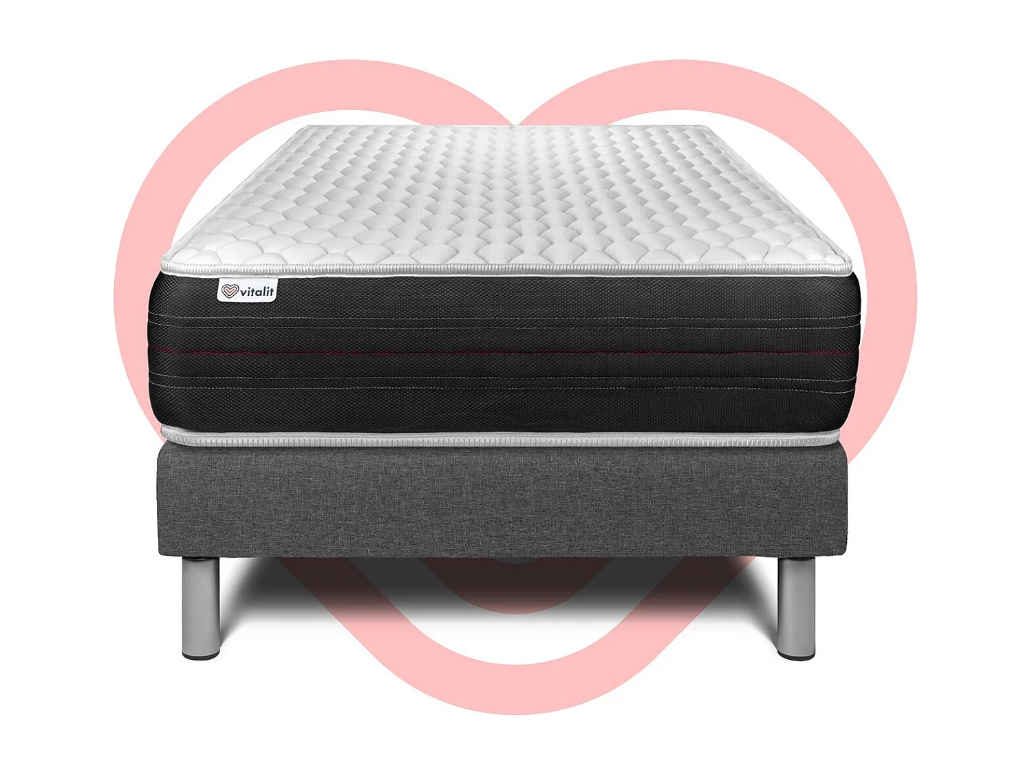 Ensemble Matelas Sommier 120x190 cm - Vitalspring