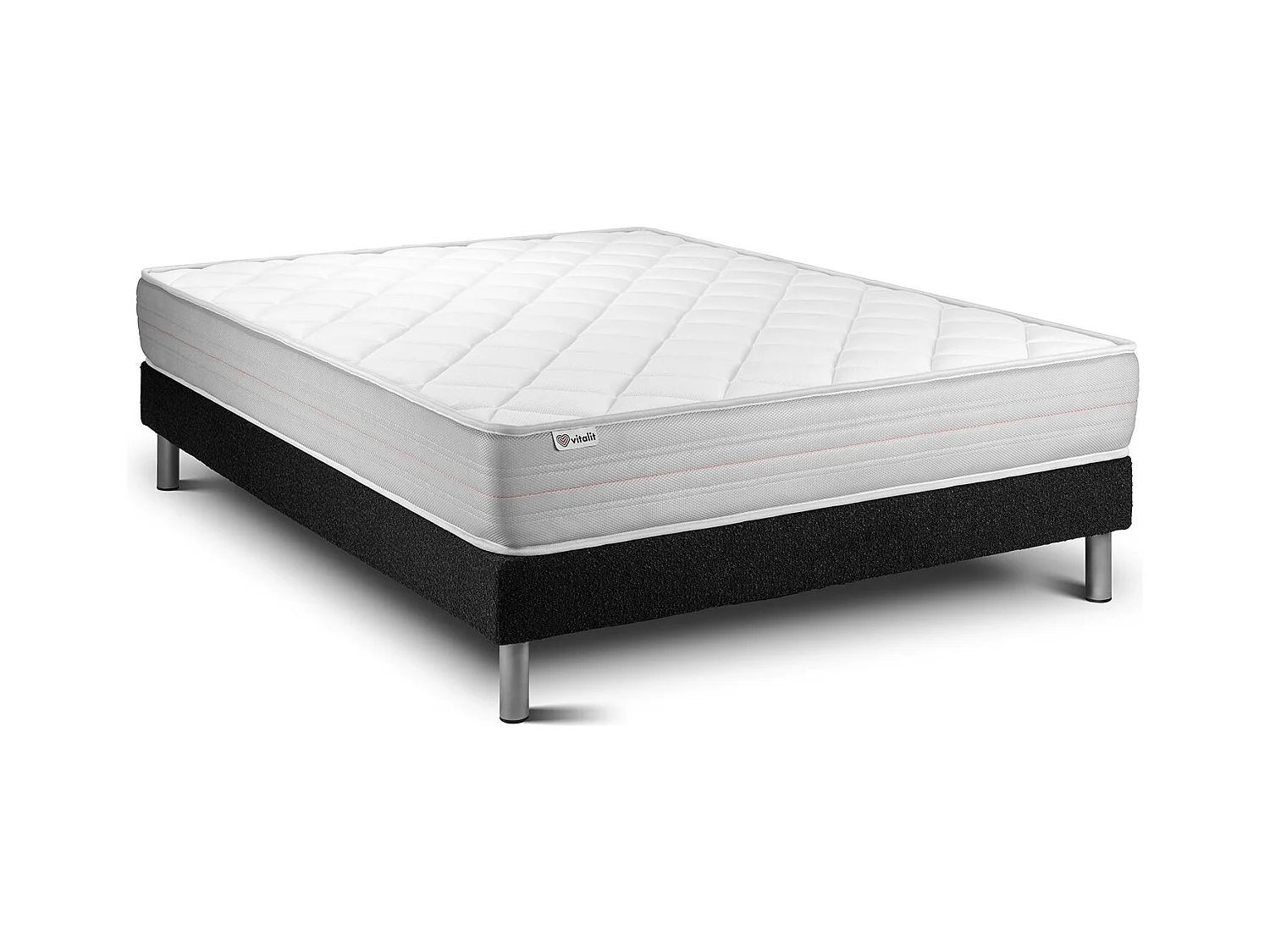 Ensemble Matelas Sommier 135x190 cm - Vitalmemo