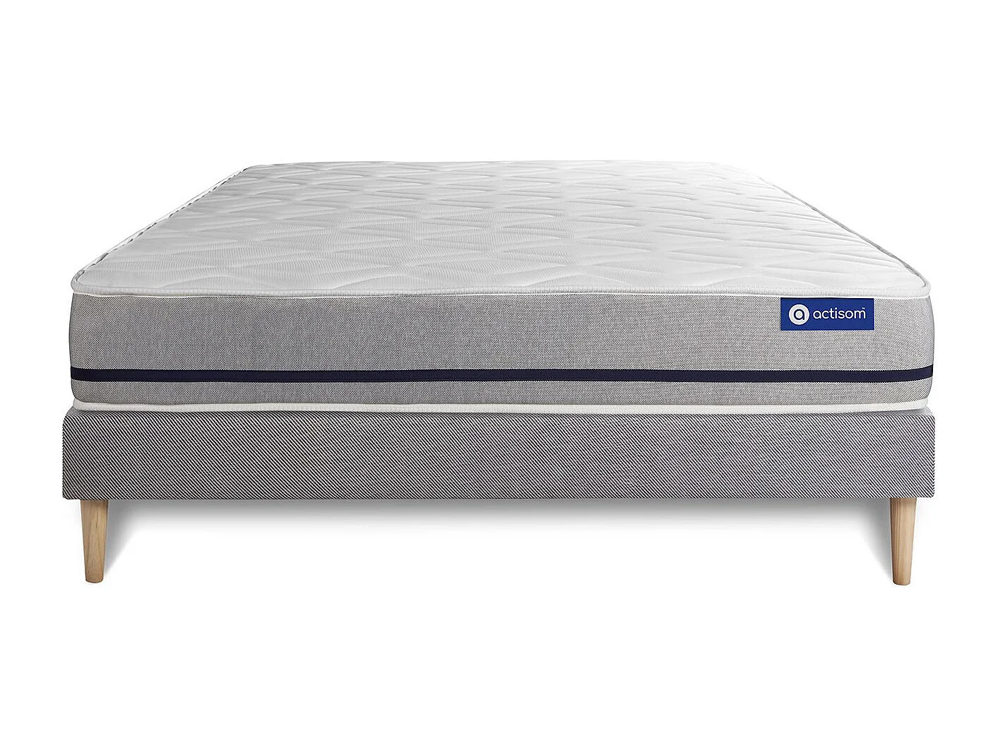 Ensemble Matelas Sommier 150x200 cm - Actimemo Soft