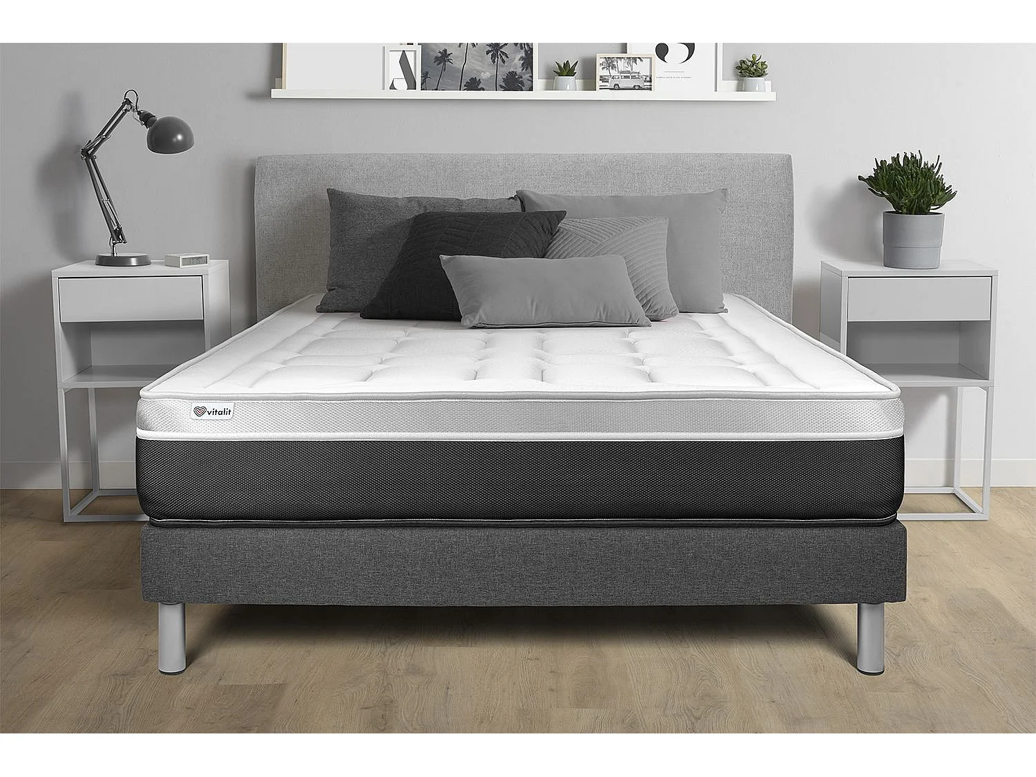 Ensemble Matelas Sommier 160x190 cm - Vital Soft