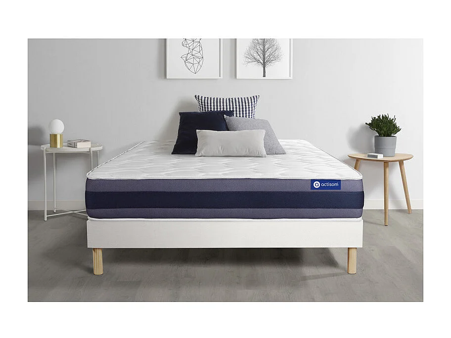 Ensemble Matelas Sommier 135x190 cm - Actilatex Morpho