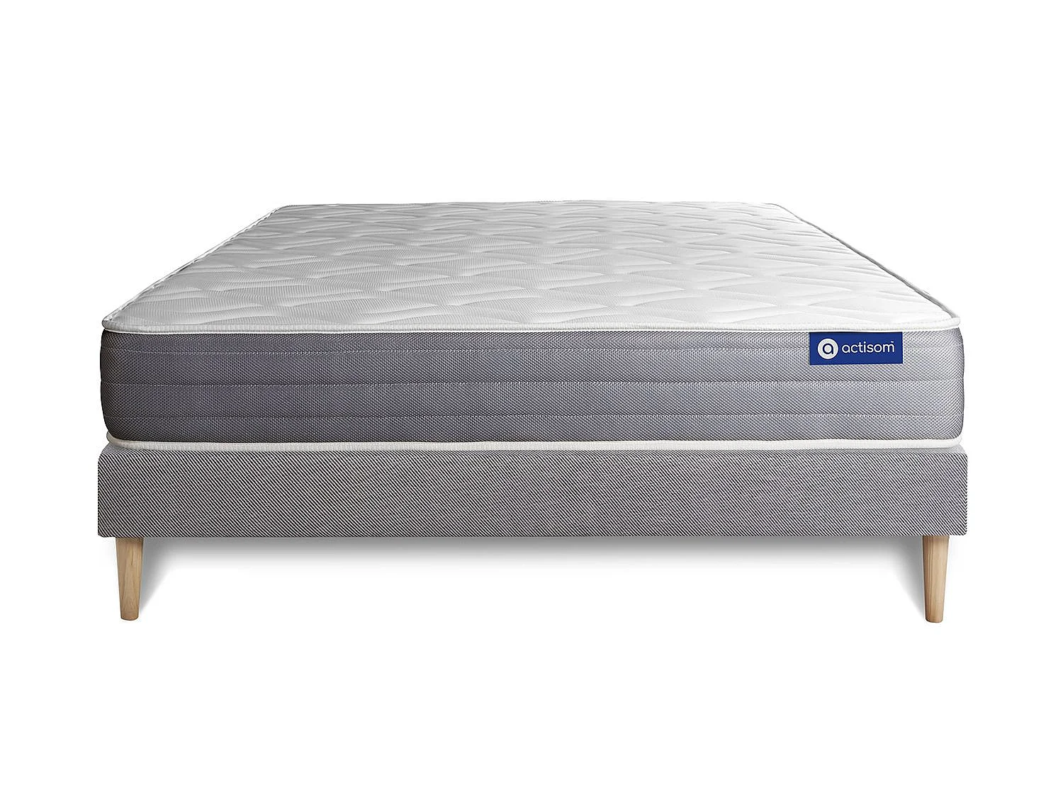 Actimemo dream matratze 150x190cm + Bettgestell mit lattenrost - Dicke : 22cm - Memory-schaum - H3
