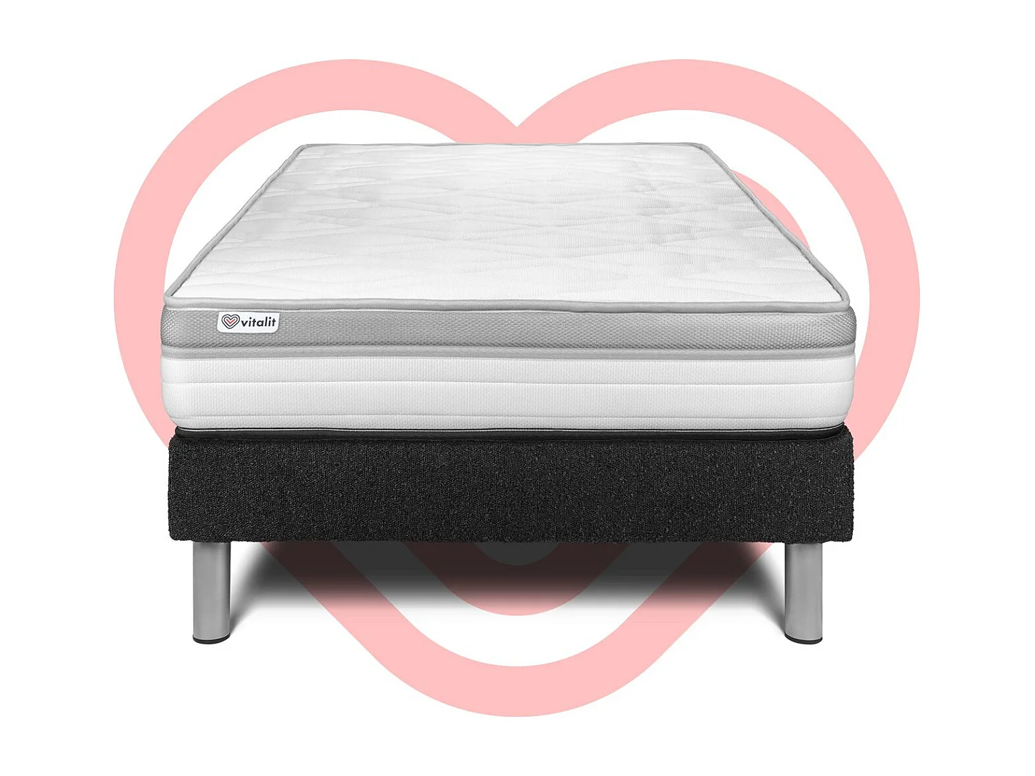 Ensemble Matelas Sommier 120x190 cm - Vital Relax