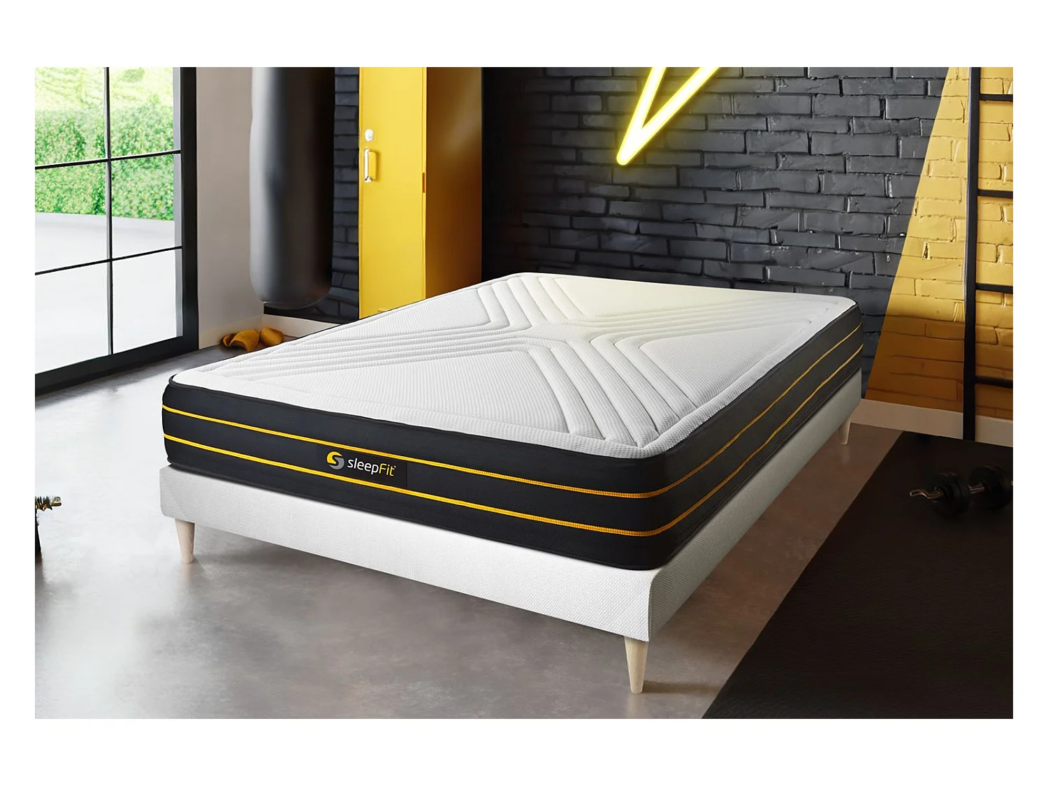Ensemble Matelas Sommier 135x200 cm - Ultra