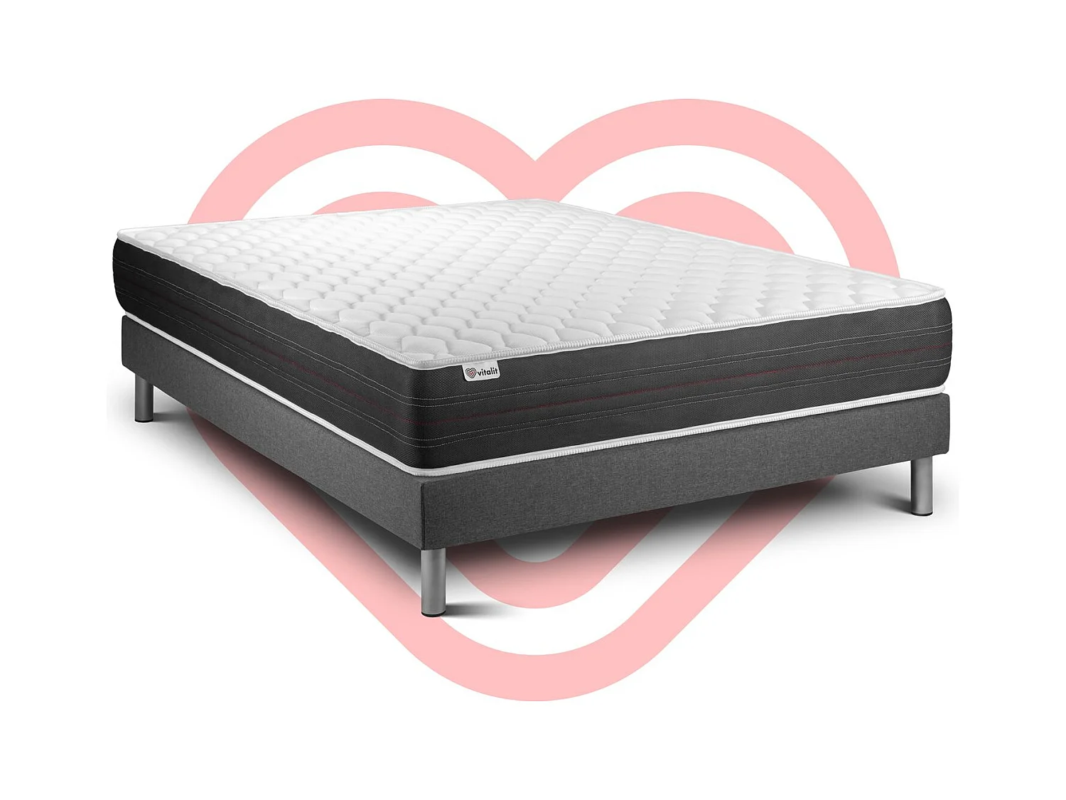 Ensemble Matelas Sommier 135x200 cm - Vitalspring