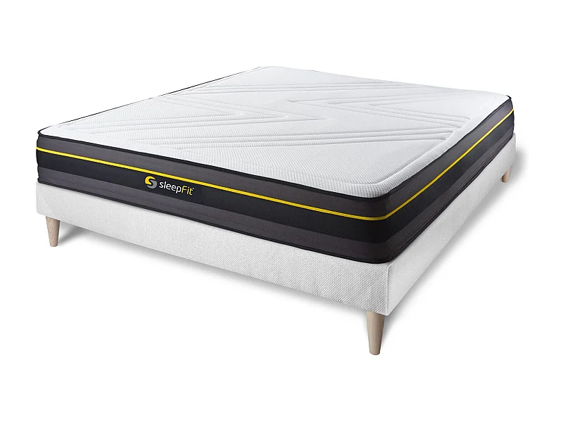 Kit rete e materasso ACTIVE 135x190cm - Spessore : 24cm - memory foam - rigido