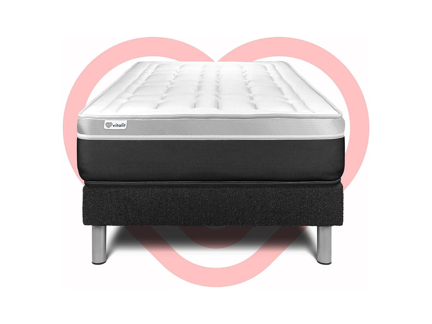 Ensemble Matelas Sommier 120x200 cm - Vital Soft