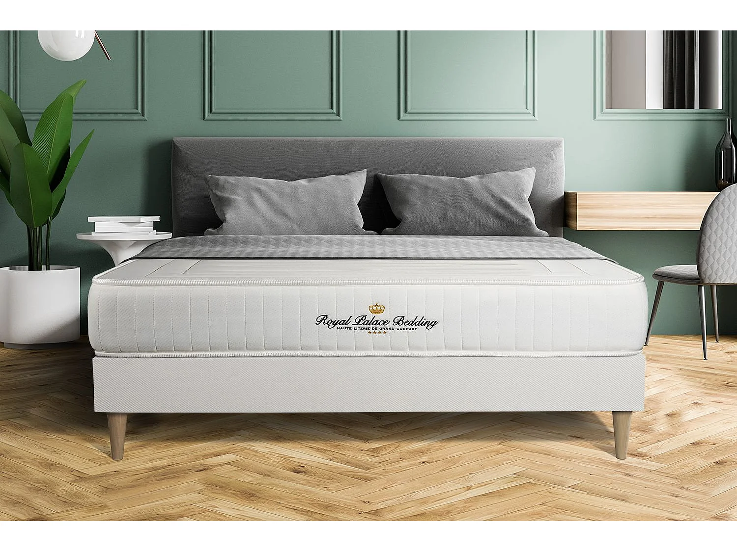 Ensemble Matelas Sommier 120x200 cm - Lancaster