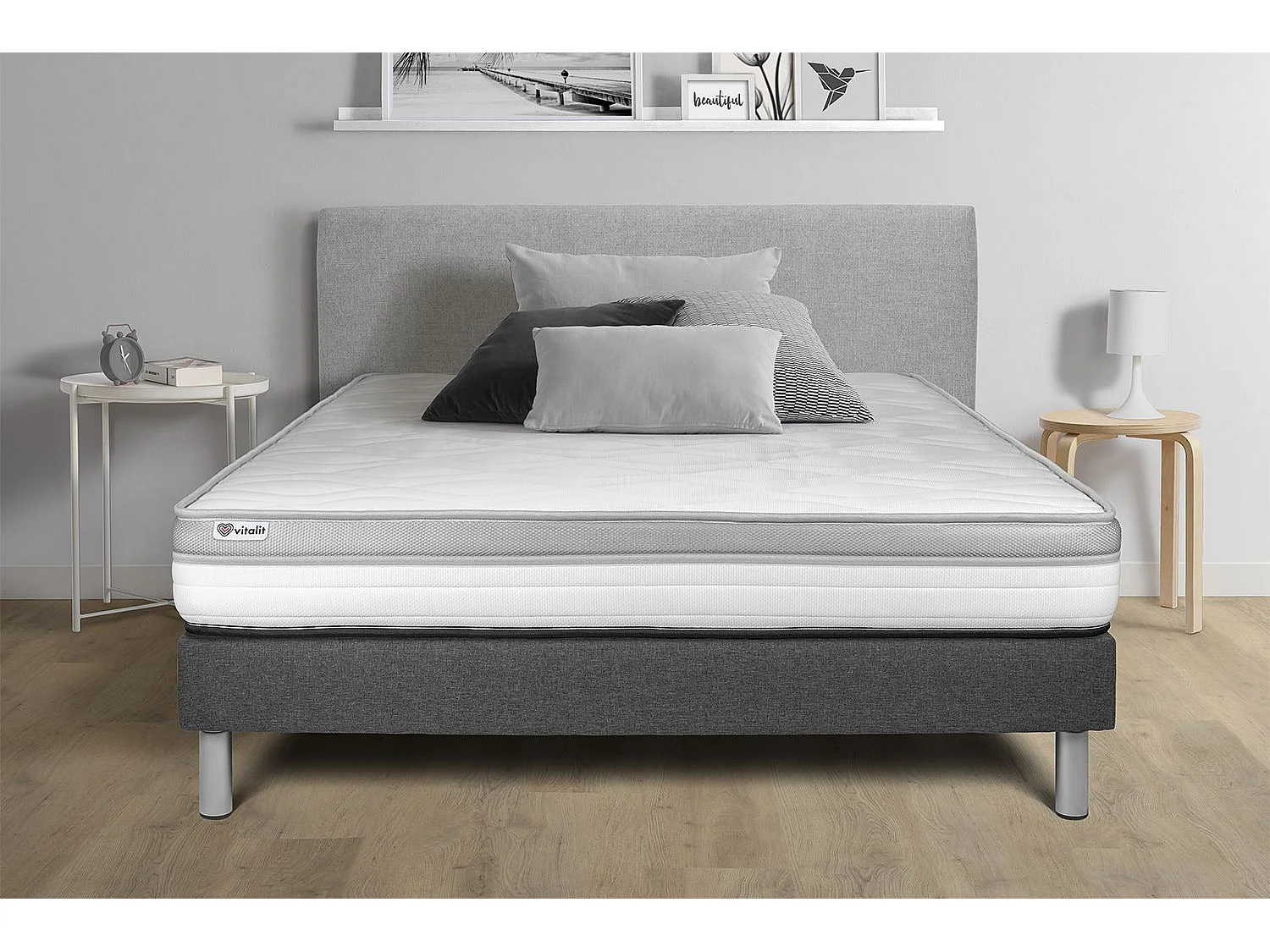 Ensemble Matelas Sommier 160x190 cm - Vital Relax