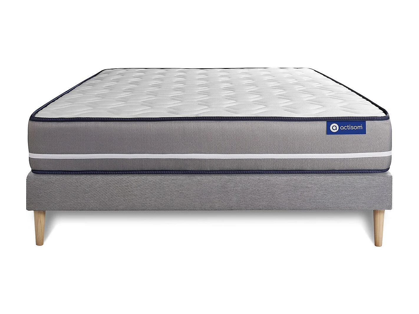 Kit rete e materasso Actilatex pur 135x200cm - Spessore : 20cm - Lattice e memory foam - rigido