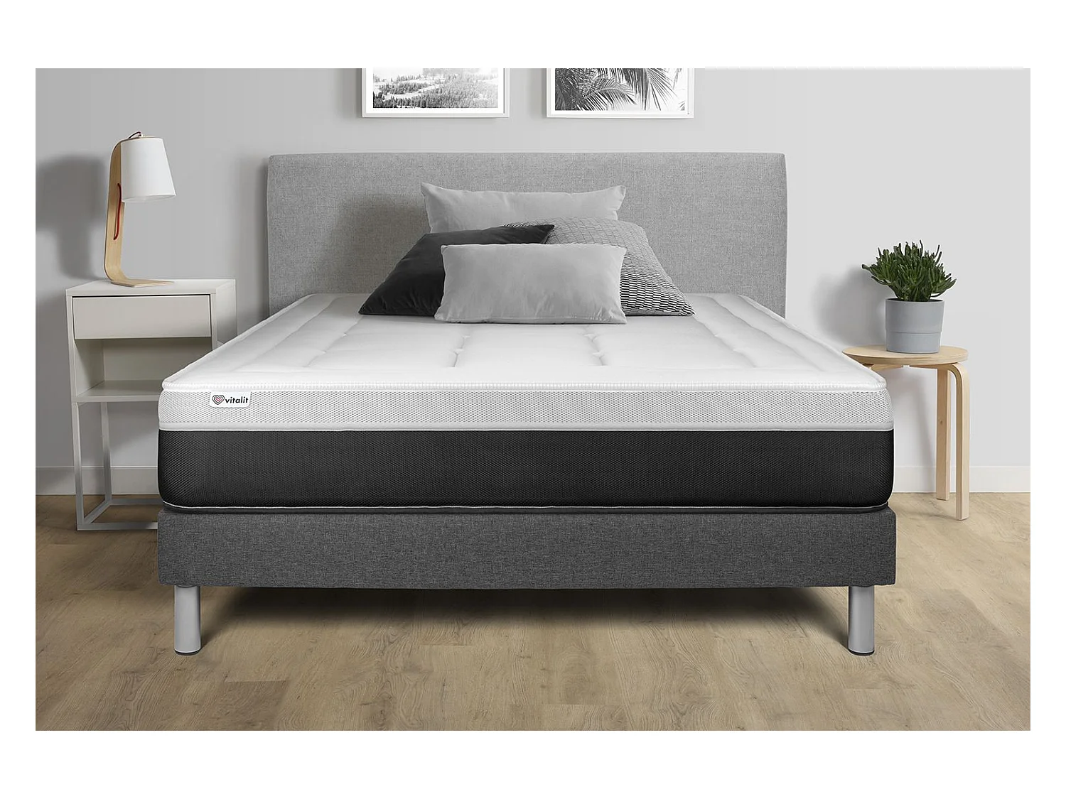 Ensemble Matelas Sommier 150x200 cm - Vital Form