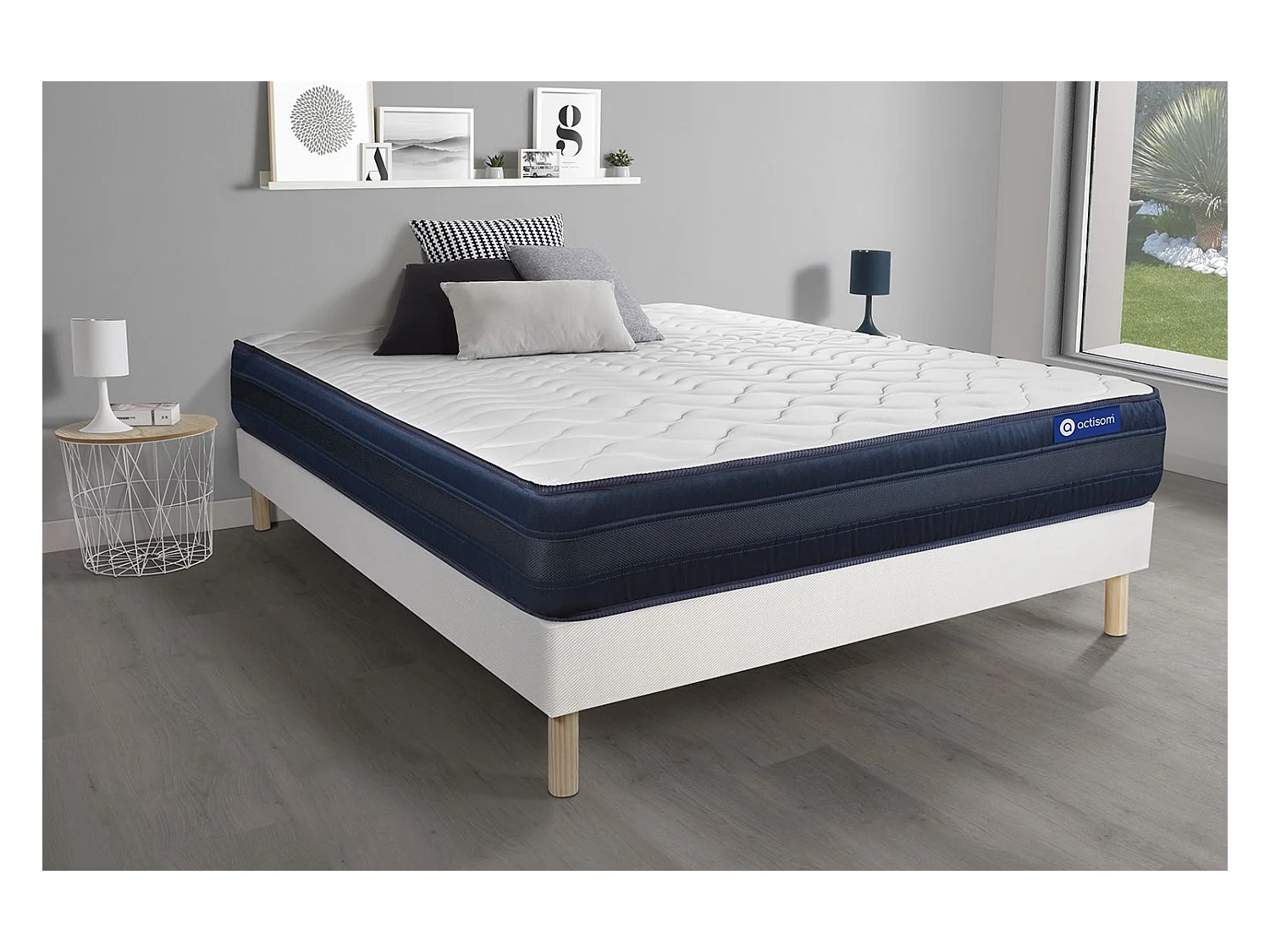 Ensemble Matelas Sommier 150x190 cm - Actimemo Tech
