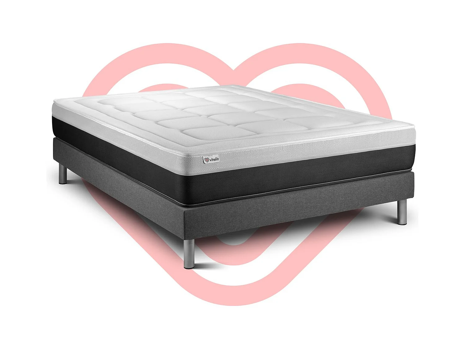 Ensemble Matelas Sommier 135x200 cm - Vital Form