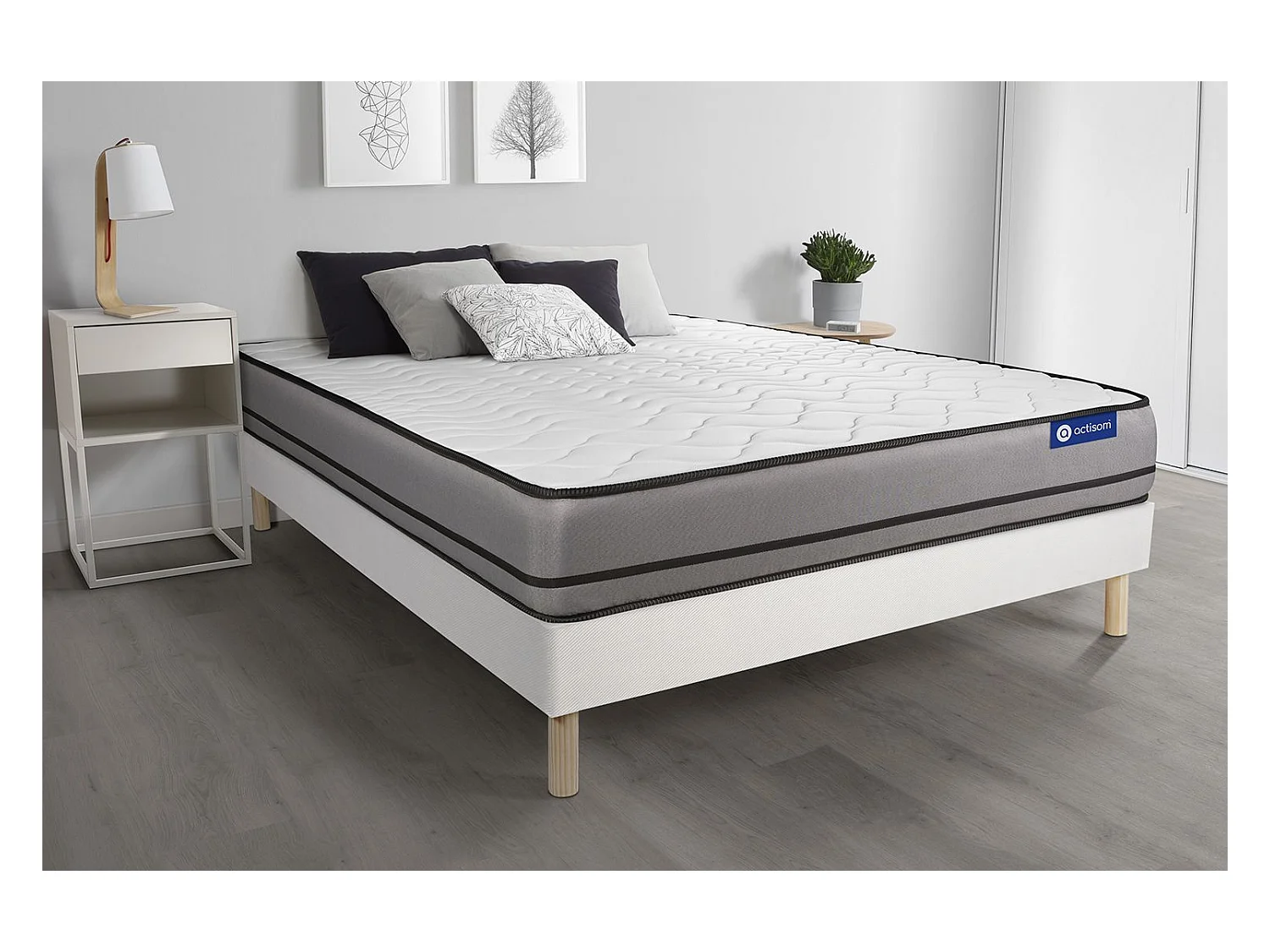 Ensemble Matelas Sommier 150x190 cm - Actilatex Night