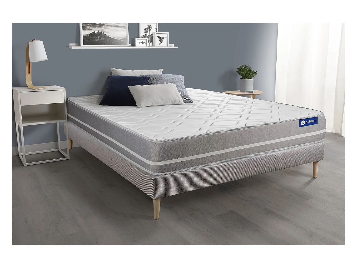 Ensemble Matelas Sommier 150x200 cm - Actiflex Touch