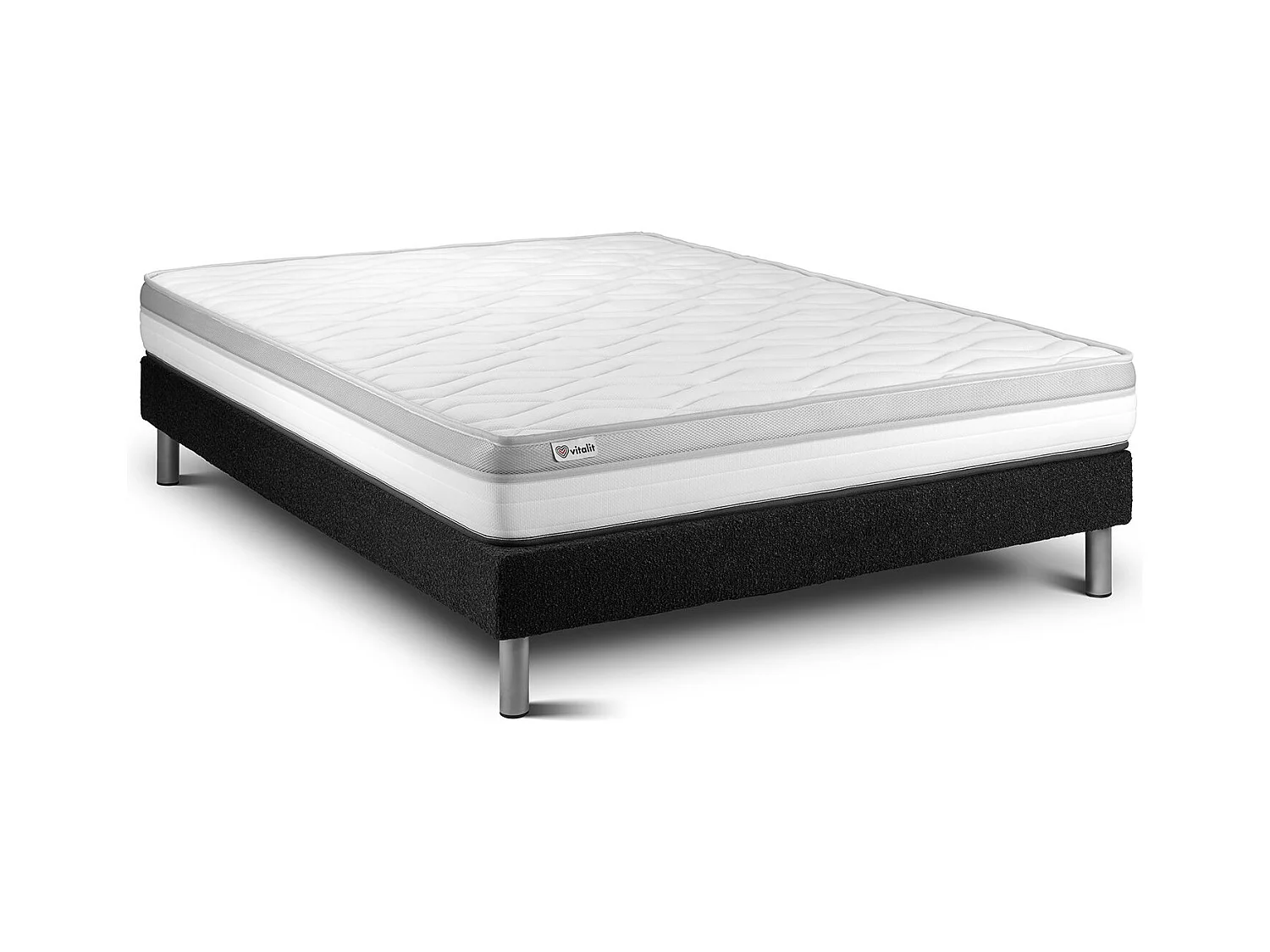 Ensemble Matelas Sommier 135x190 cm - Vital Relax
