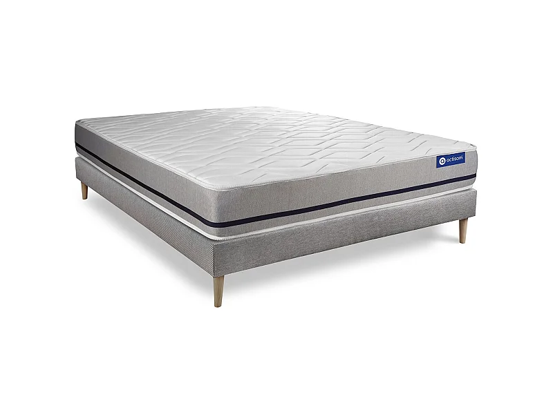 Actiflex soft matratze 150x200cm + Bettgestell mit lattenrost - Dicke : 20cm - Taschenfederkern- H3