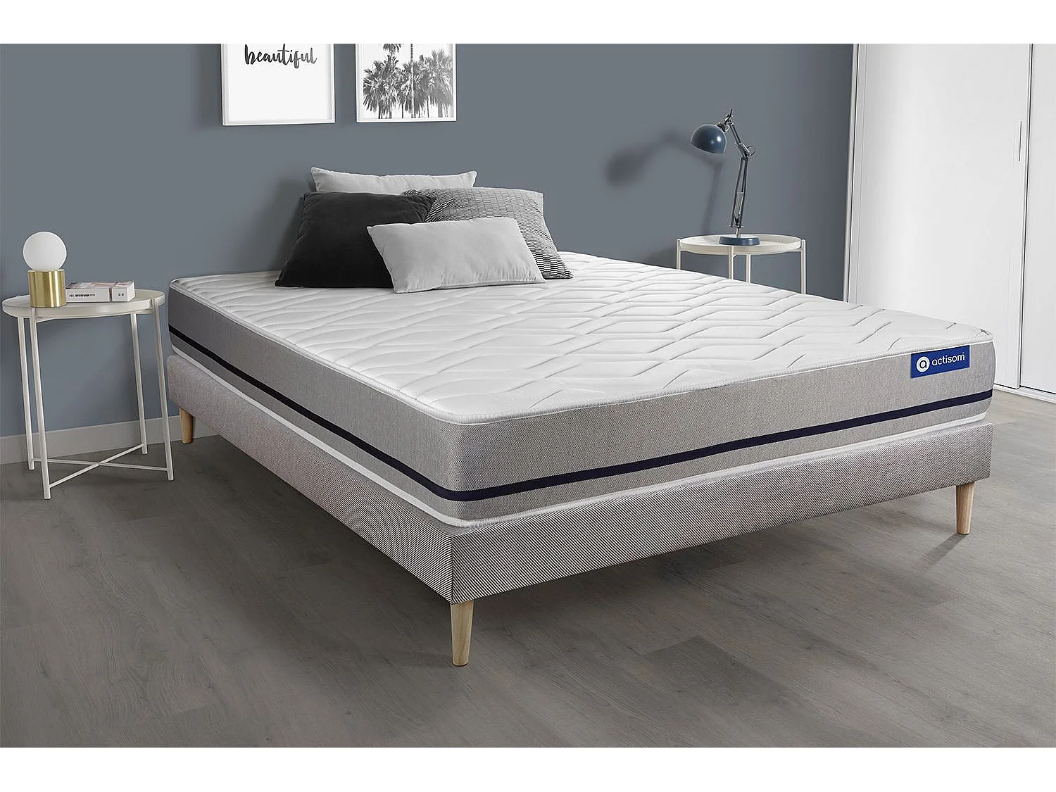 Ensemble Matelas Sommier 150x200 cm - Actiflex Soft