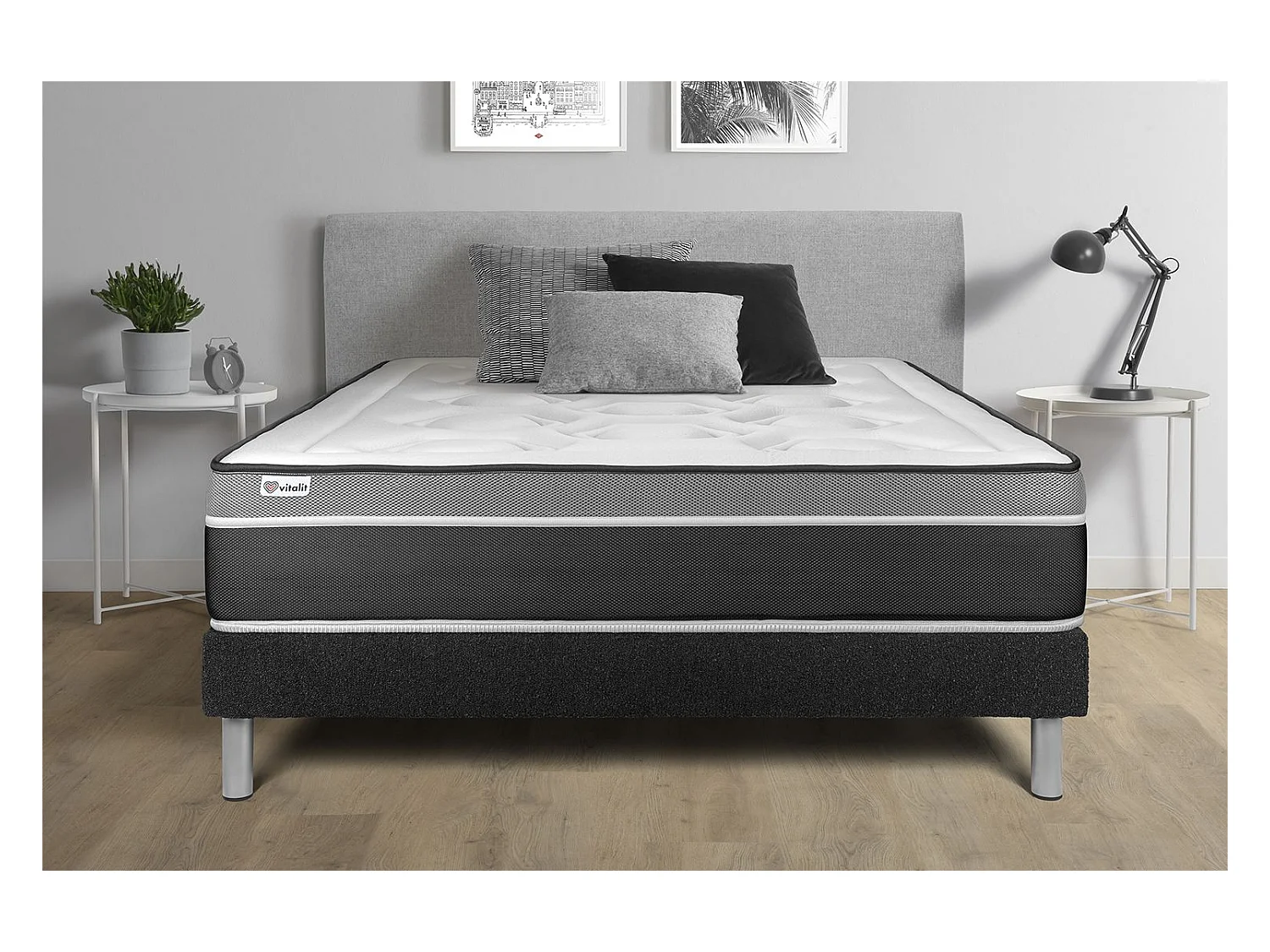 Ensemble Matelas Sommier 135x200 cm - Vital Care