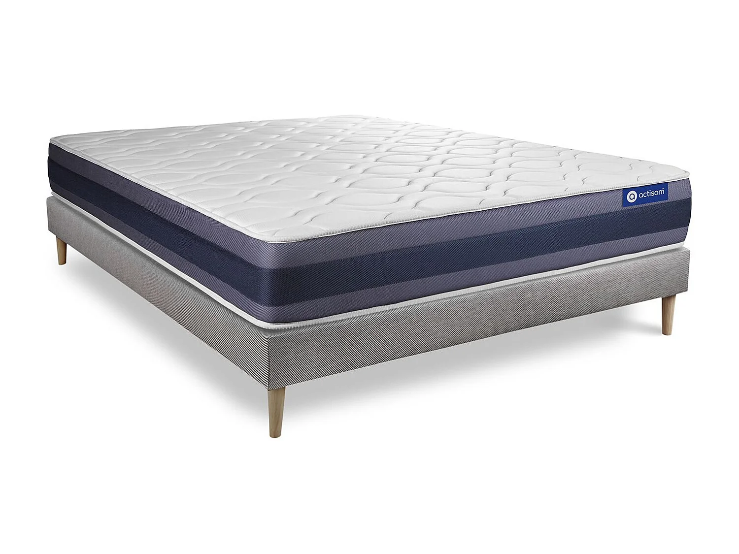 Ensemble Matelas Sommier 150x190 cm - Actimemo Morpho